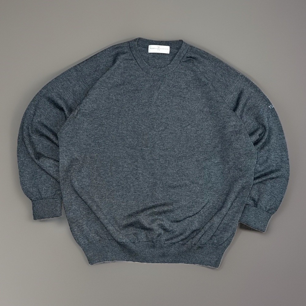 Fairway Men's Heather Gray Knit Crew Neck Sweater Casual Golf Size XL
